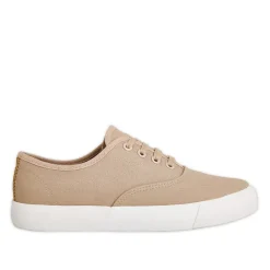 Baskets, Sneakers|STREET LIFE Baskets / Tennis En Toile Beige Lacets Elastiques