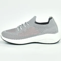 Baskets, Sneakers|GAMSTAR Baskets Chaussettes Femme Gris