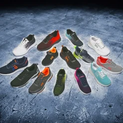 Baskets, Sneakers|GAMSTAR Baskets De Sport Femme Gris Et Orange