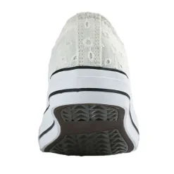 Baskets, Sneakers|STREET LIFE Baskets Femme Dentelle Blanche Broderie Anglaise