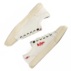 Baskets, Sneakers|LEE COOPER Baskets Femme En Toile Blanche