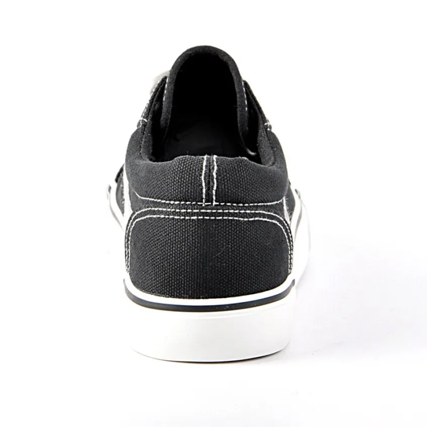 Baskets, Sneakers|STREET LIFE Baskets Femme En Toile Noire