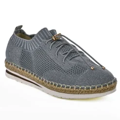 Baskets, Sneakers|STREET LIFE Baskets Femme Maille Grise Lacets Elastiques