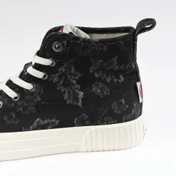 Baskets, Sneakers|LEE COOPER Baskets Femme Noir Imprime Fleuri