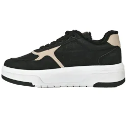 Baskets, Sneakers|STREET LIFE Baskets Femme Noir Motif Leopard
