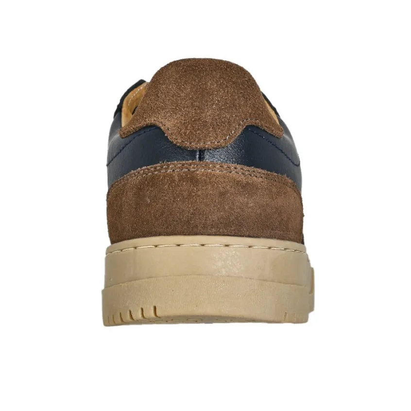 Baskets, Sneakers|ALMA Baskets Homme En Cuir Bleu Marine
