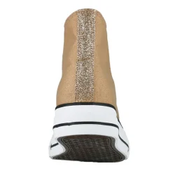 Baskets, Sneakers|STREET LIFE Baskets Montantes Femme Beige A Paillettes