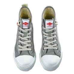 Baskets, Sneakers|LEE COOPER Baskets Montantes Femme En Toile Grise