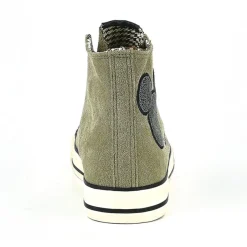 Baskets, Sneakers|MICKEY Baskets Montantes Femme Kaki