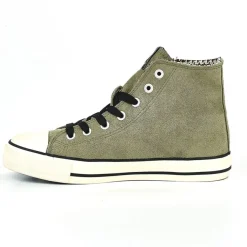 Baskets, Sneakers|MICKEY Baskets Montantes Femme Kaki