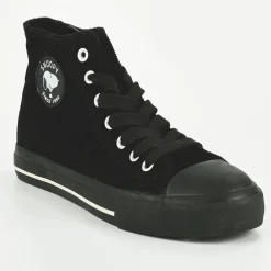 Baskets, Sneakers|SNOOPY Baskets Montantes Femme Noir