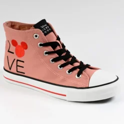Baskets, Sneakers|MICKEY Baskets Montantes Femme Rose