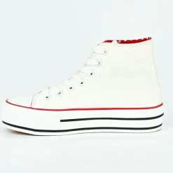 Baskets, Sneakers|MINNIE Baskets Montantes Femme Blanc