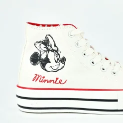 Baskets, Sneakers|MINNIE Baskets Montantes Femme Blanc