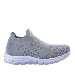 Baskets, Sneakers|STREET LIFE Baskets Ultra Legeres Femme Gris Elastique