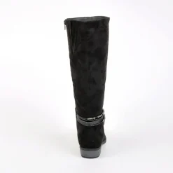 Chaussures Confort|SCALINA Bottes Plates Noir