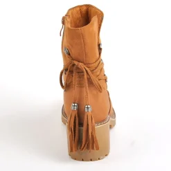 Boots, Bottines|OUTSHOES Bottines A Talons Avec Pampilles Marron