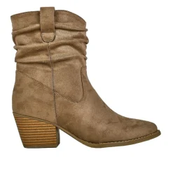 Boots, Bottines|VICE VERSA Bottines A Talons Femme Marron Style Western