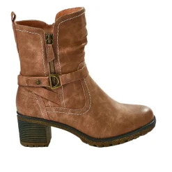 Chaussures Confort|RELIFE Bottines A Talons Femme Marron