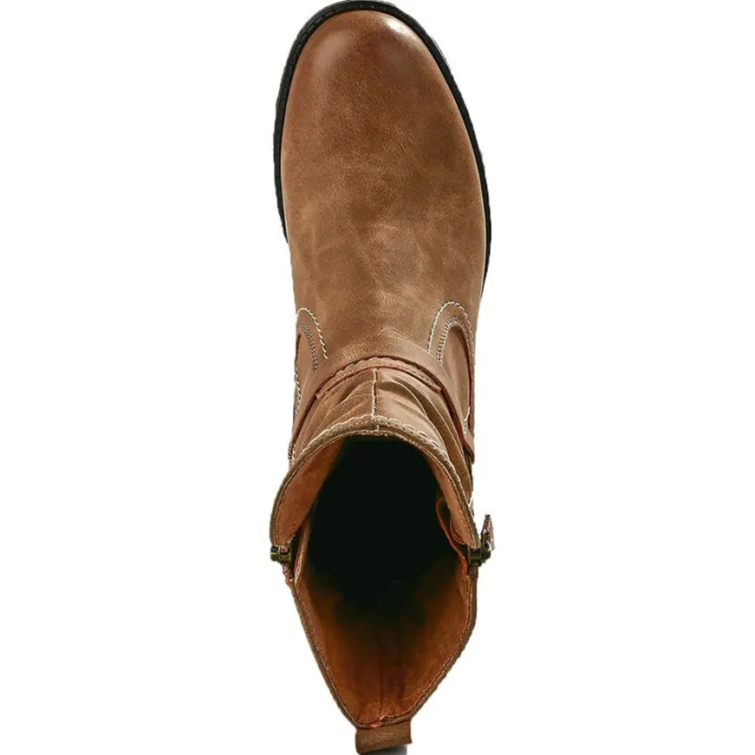 Chaussures Confort|RELIFE Bottines A Talons Femme Marron