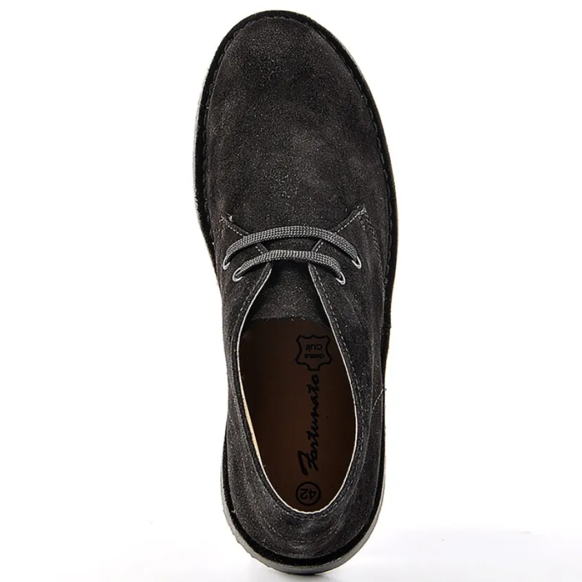 Boots, Bottines|FORTUNATO Bottines Aspect Daim Noir