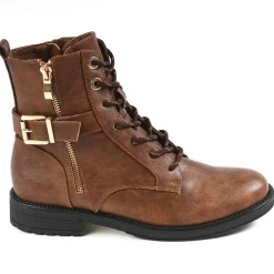 Boots, Bottines|VICE VERSA Bottines Femme Plates Marron