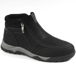 Boots, Bottines|RELIFE Bottines Homme Avec Zip Pratique Sur Le Cote Noir
