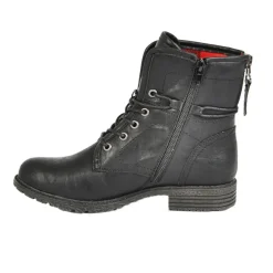 Boots, Bottines|VICE VERSA Bottines Plates A Lacets Femme Noir