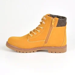 Boots, Bottines|OUTSHOES Bottines Plates Avec Col Contrastant Camel