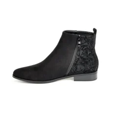 Boots, Bottines|VICE VERSA Bottines Plates Bi-Matieres Noir