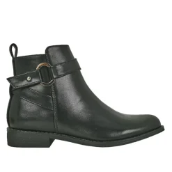 Boots, Bottines|VICE VERSA Bottines Plates Femme Noir A Boucle
