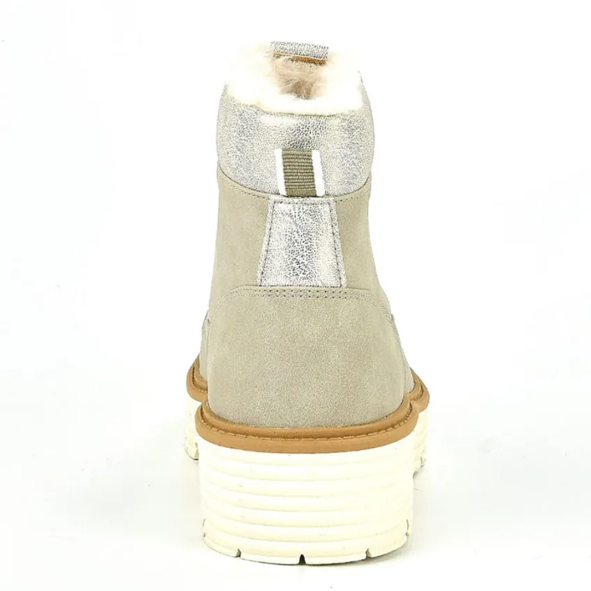 Boots, Bottines|OUTSHOES Bottines Plates Femme Beige