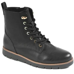Chaussures Confort|SCALINA Bottines Plates Femme Noir