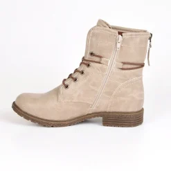 Boots, Bottines|VICE VERSA Bottines Plates Femme Beige