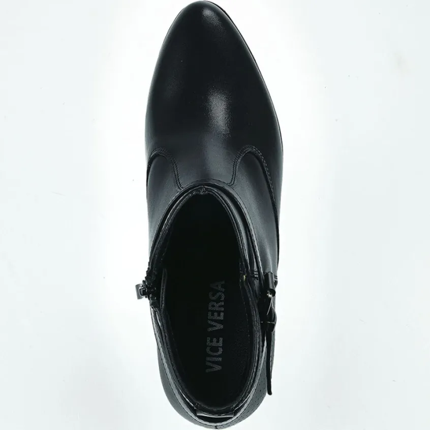 Boots, Bottines|VICE VERSA Bottines Plates Femme Noir