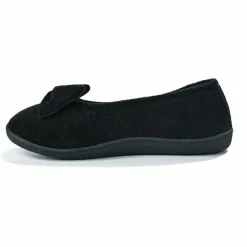 Chaussons|ISOTONER Chaussons Femme Avec Noeuds Noir