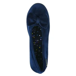 Chaussons|ISOTONER Chaussons Femme Avec Noeuds Bleu Marine
