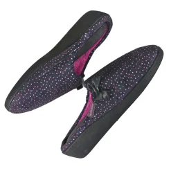 Chaussons|ISOTONER Chaussons Femme Avec Noeuds Gris