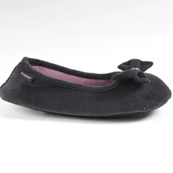 Chaussons|ISOTONER Chaussons Femme Avec Noeuds Gris