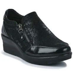 Chaussures Confort|LADY CONFORT Chaussures Confort Avec Elastiques Noir