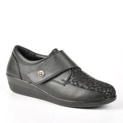 Chaussures Confort|LADY CONFORT Derbies Confort Bi-Matieres Noir