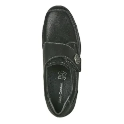 Chaussures Confort|LADY CONFORT Derbies Femme Confort Avec Boutons Fantaisies Noir