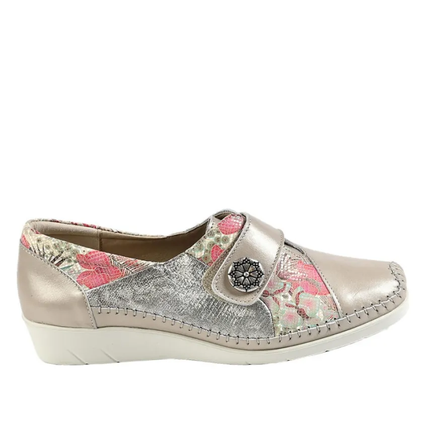 Chaussures Confort|LADY CONFORT Derbies Femme Beige