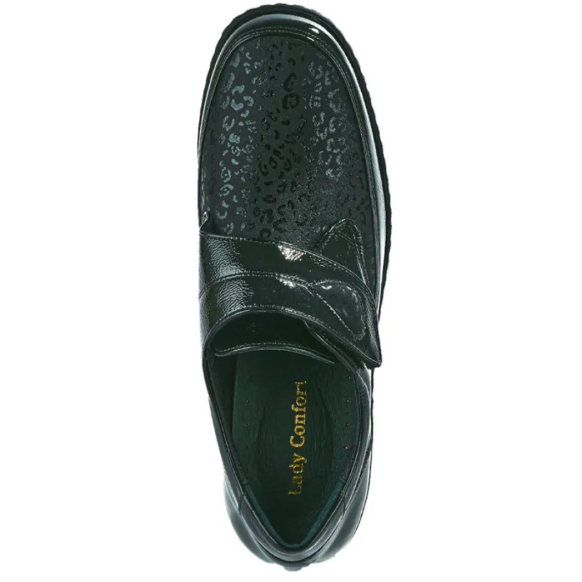 Chaussures Confort|LADY CONFORT Derbies Femme Noir