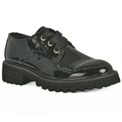 Derbies|VICE VERSA Derbies Plateforme Femme Vernis Noir Crantees