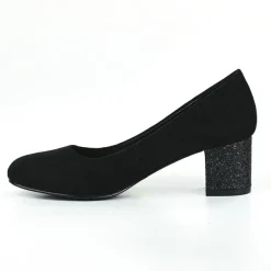 Escarpins|VICE VERSA Escarpins Femme Noir Au Talon Paillete
