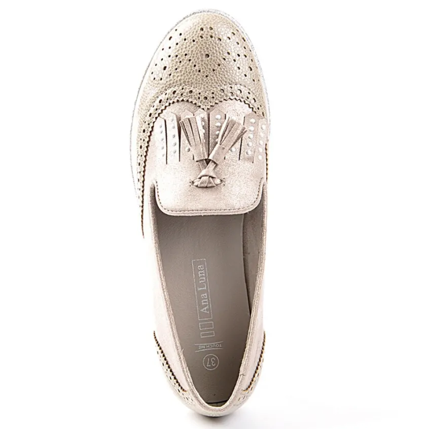Mocassins|ANA LUNA Mocassins Avec Pampilles Gris