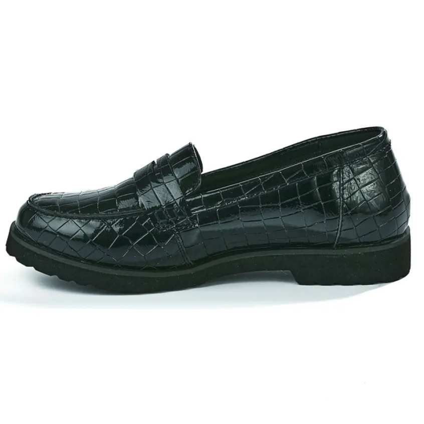 Chaussures Confort|SCALINA Mocassins Femme Noir