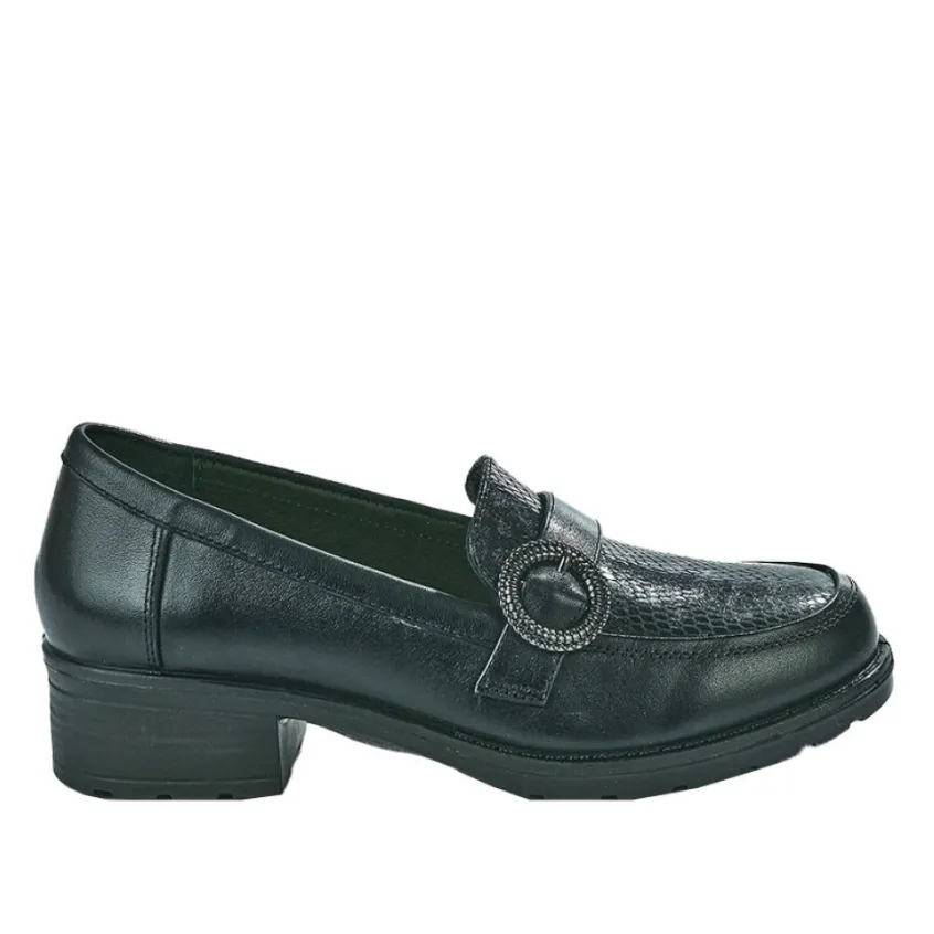 Chaussures Confort|SCALINA Mocassins Femme Noir