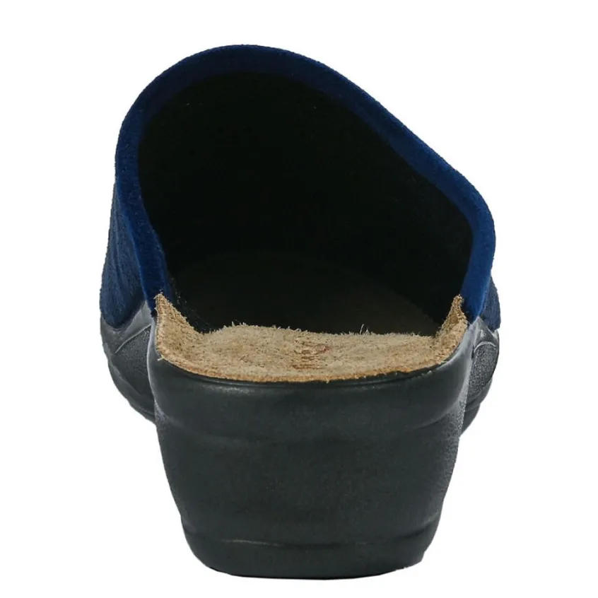 Chaussons|INBLU Mules A Talons Femme Bleu Marine